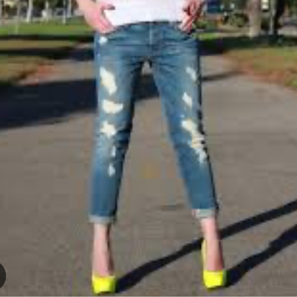 7 for all Mankind Joesfina Skinny Bf Jeans Size 27 - Picture 1 of 5